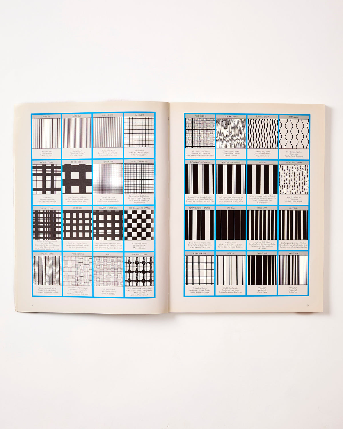 Textile Design III: Traditional Stripes and Lattices by Kamon Yoshimoto (preloved)