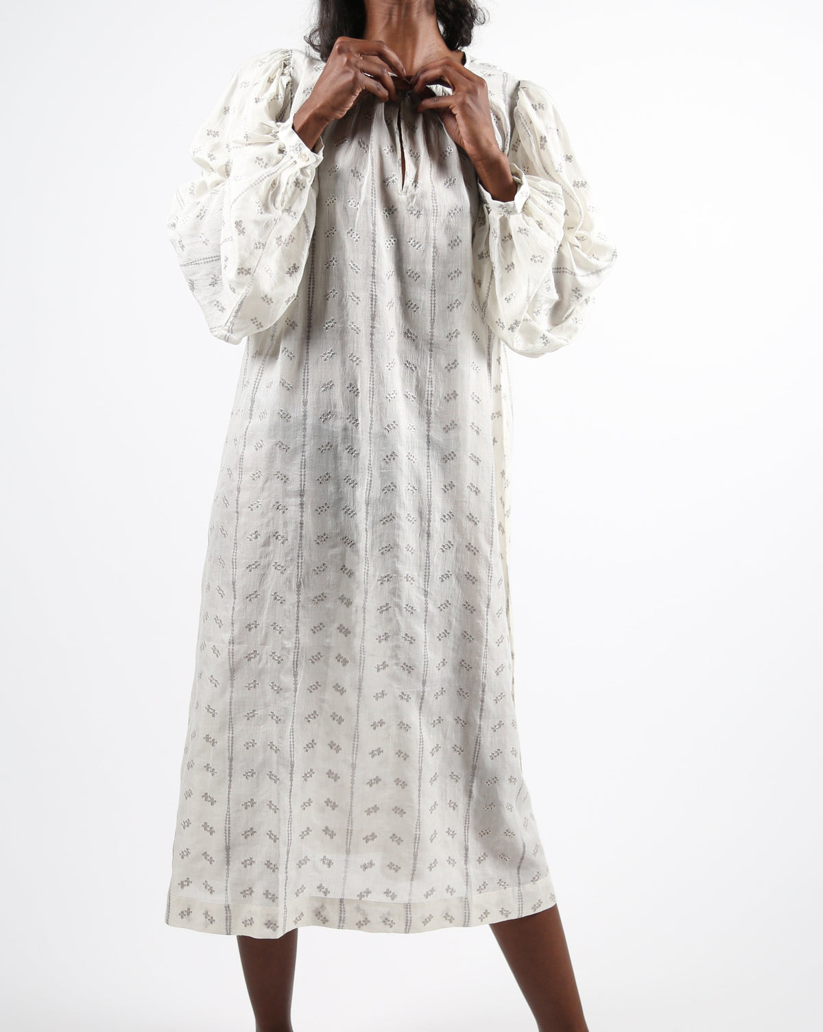 Silk and Cotton Dress by Bunon