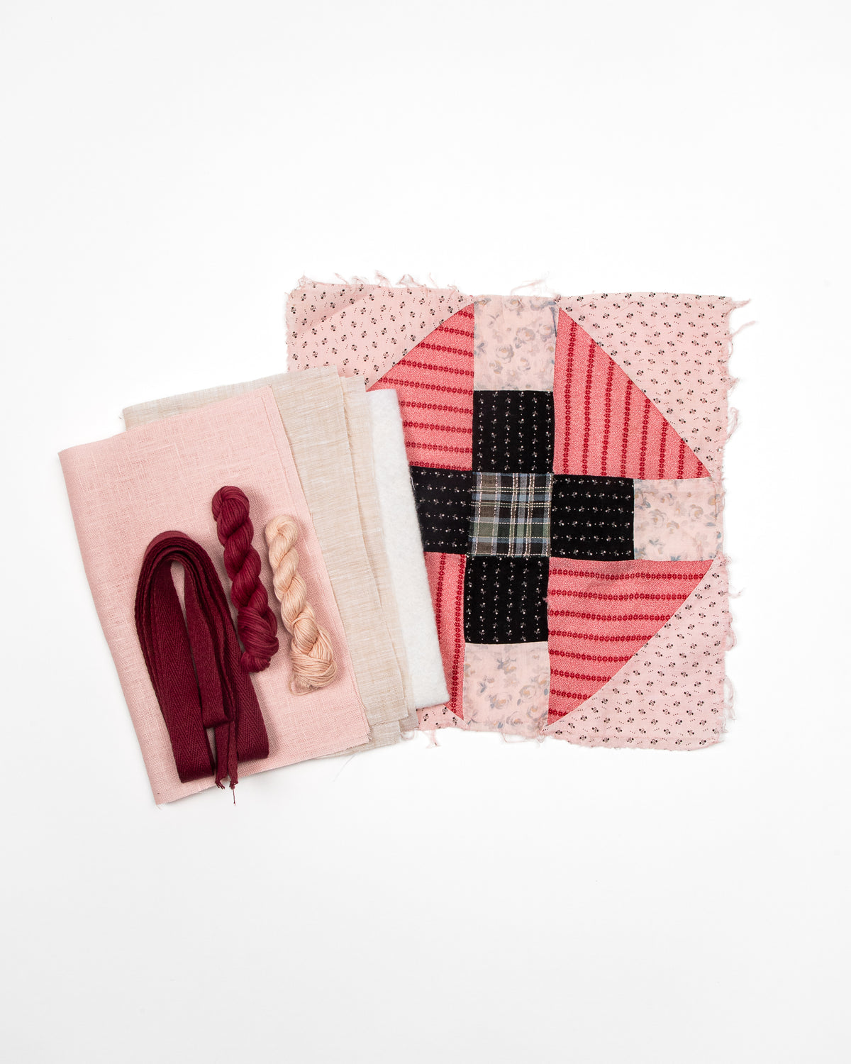 Antique Quilted Pocket Kit in Cherry