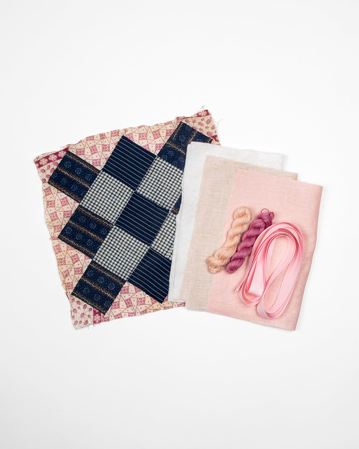 Antique Quilted Pocket Kit in Petal