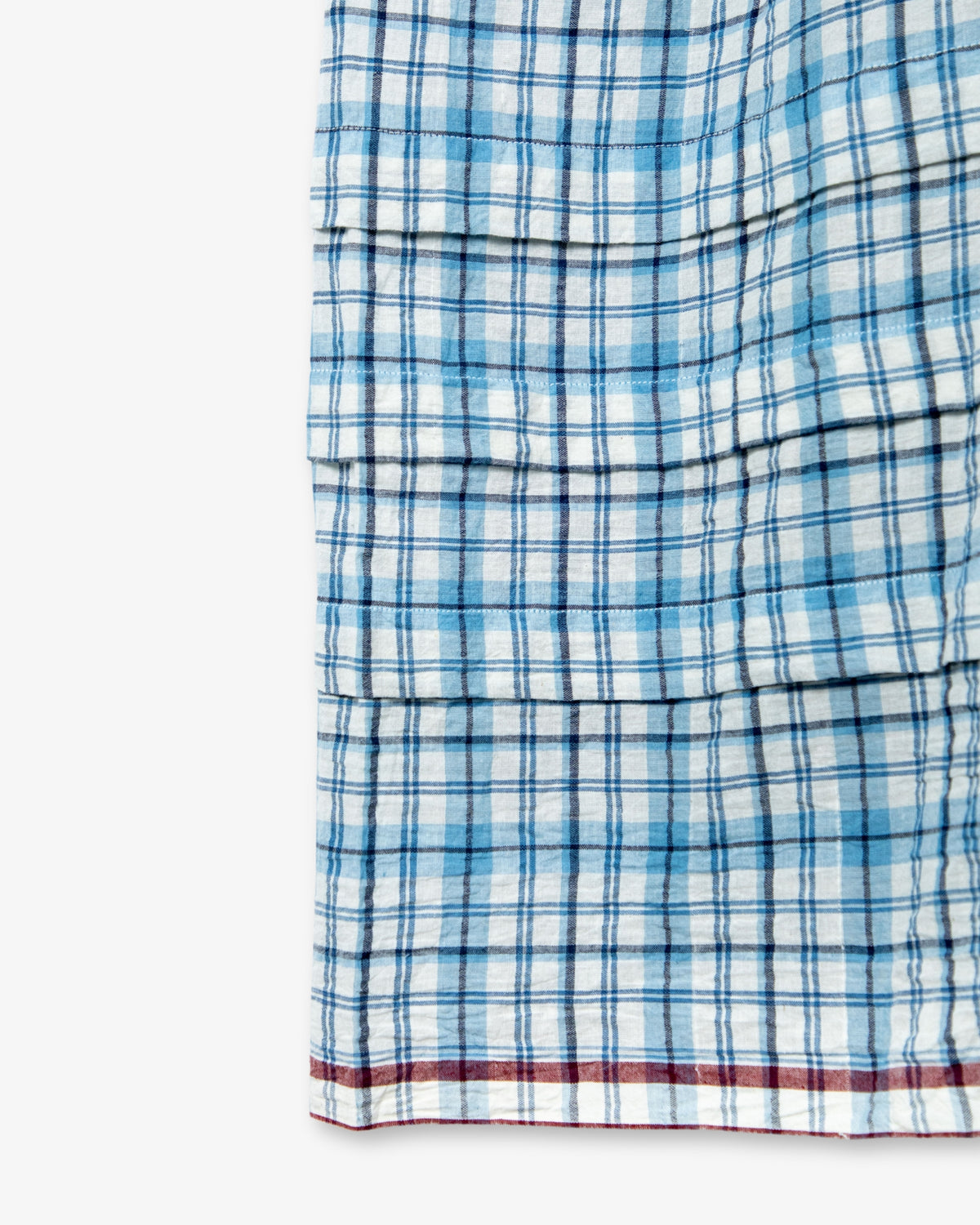 Blue Plaid Cotton Slip by Injiri