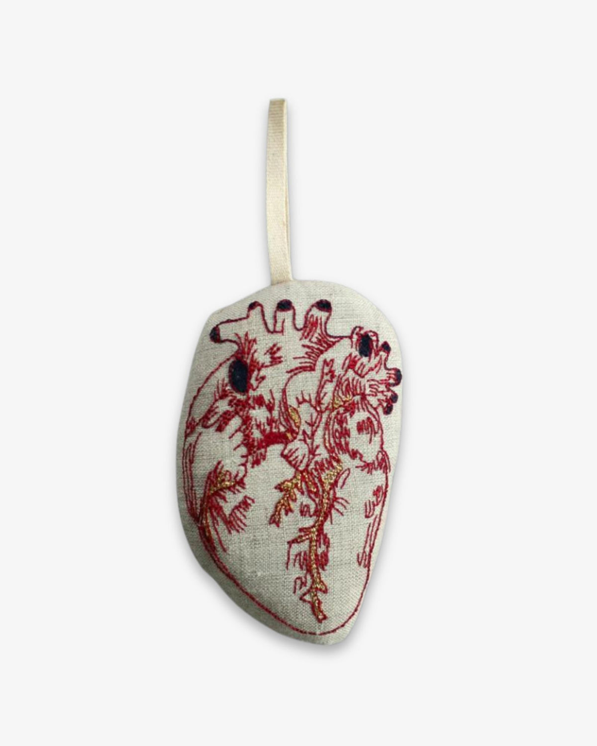 Anatomical Heart Ornament by Skippy Cotton