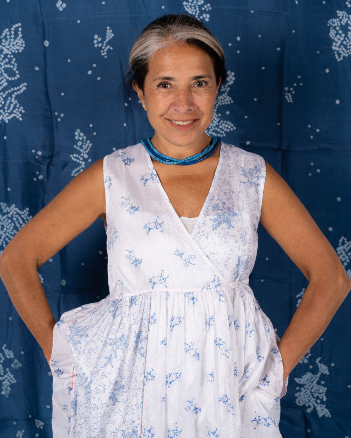 Floral Patchwork Dress by Injiri