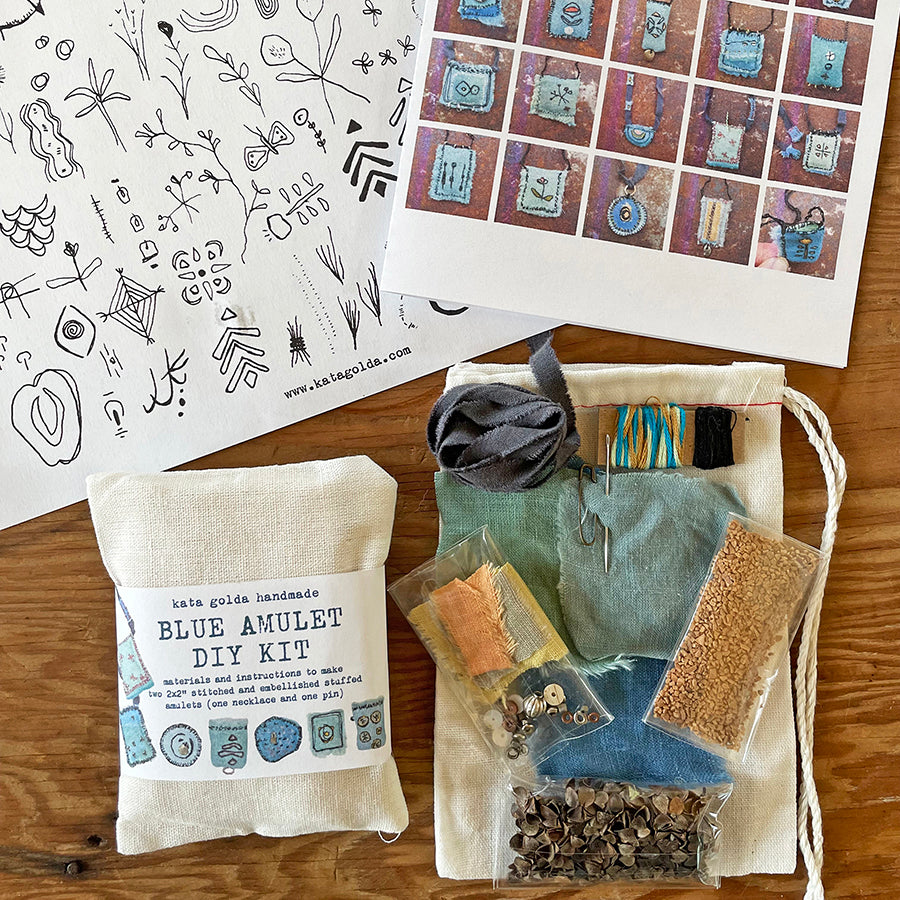 Blue Amulet Workshop with Alison Kaplan of Kata Golda Handmade