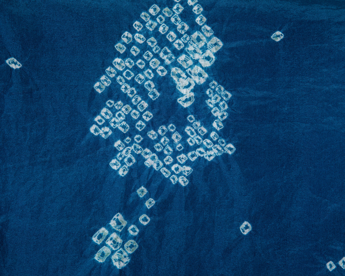 Indigo Shibori Scarf by Injiri