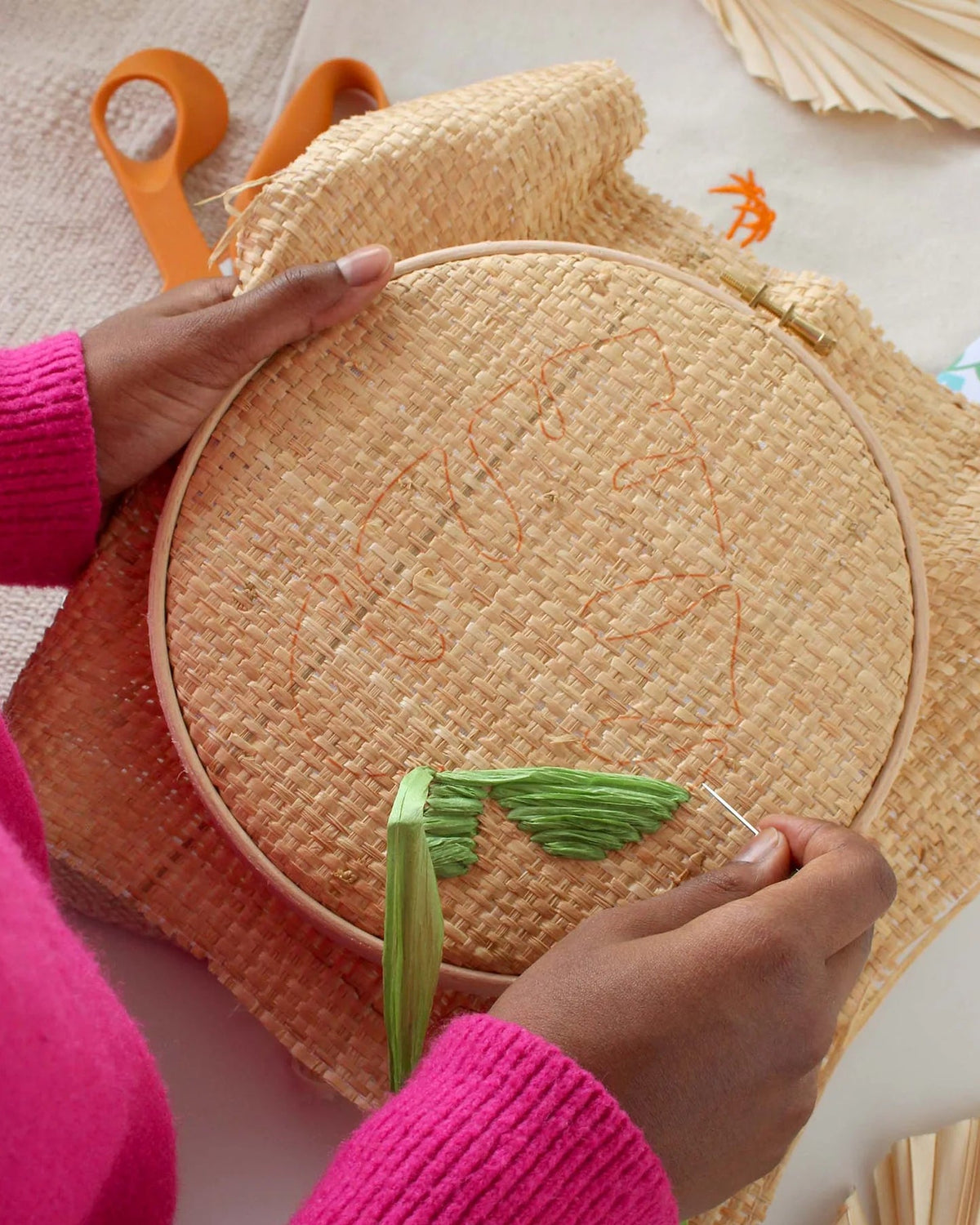 Raffia Embroidery by Thiara Smith