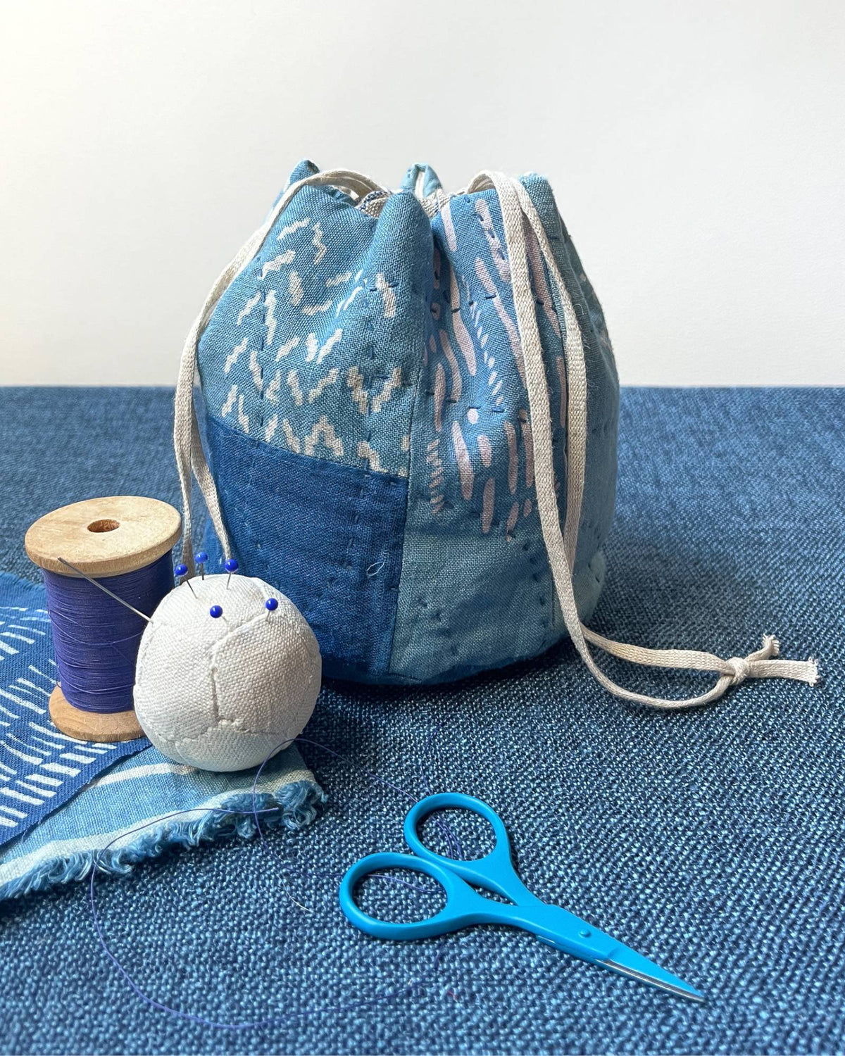 Hand-Stitched Drawstring Bag Kit