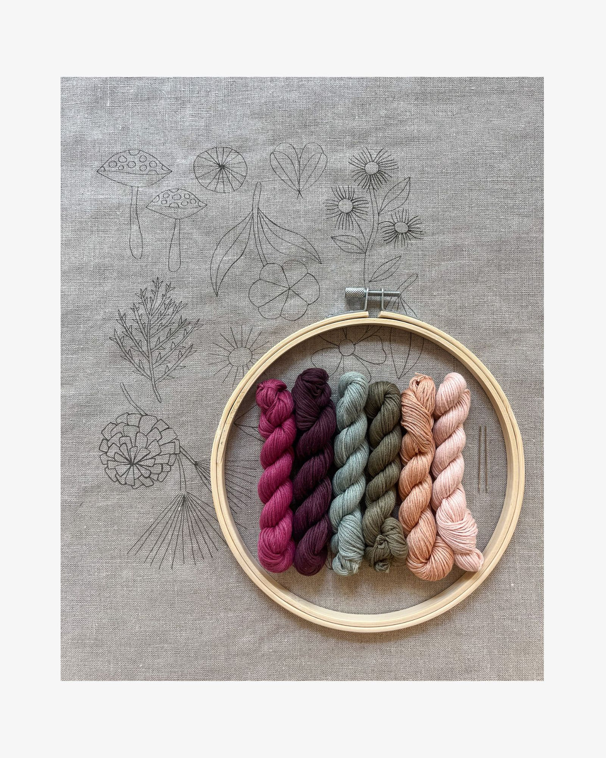 Botanical Embroidery Kit