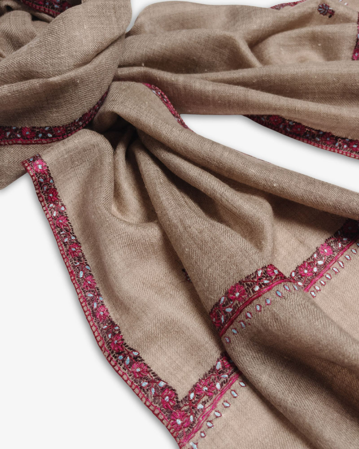 Embroidered Cashmere Scarf by SADHU