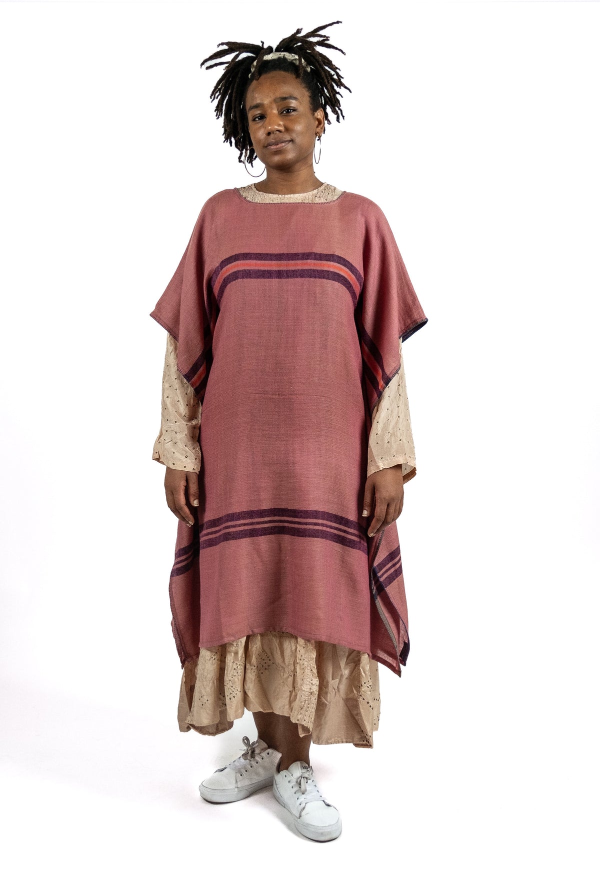 Embroidered Wool Poncho by SADHU