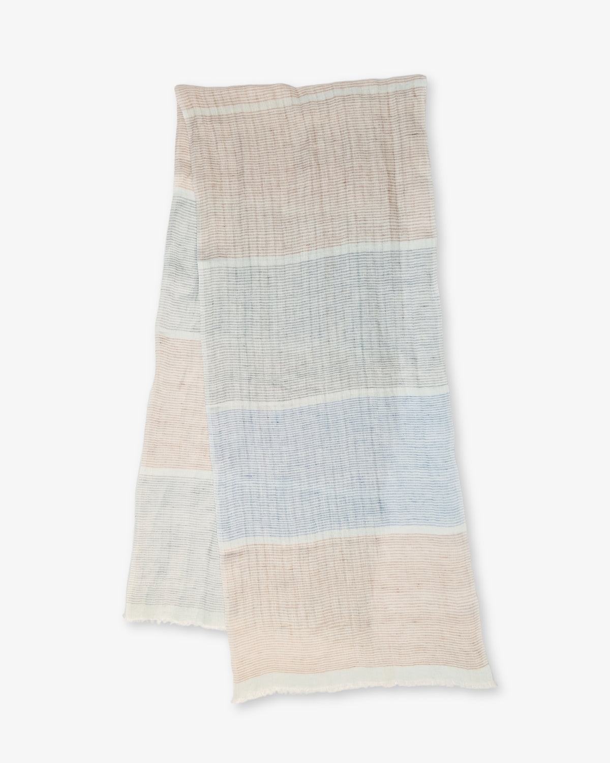 Blue Striped Spring Scarf by Sadhu