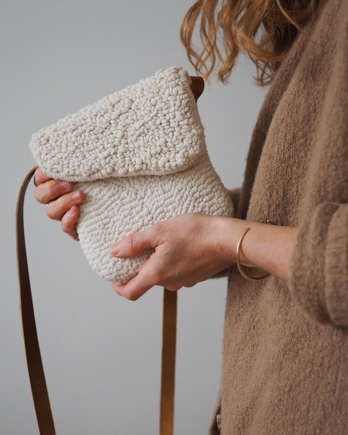 Punch Needle Winter Pouch in Brooklyn, NY