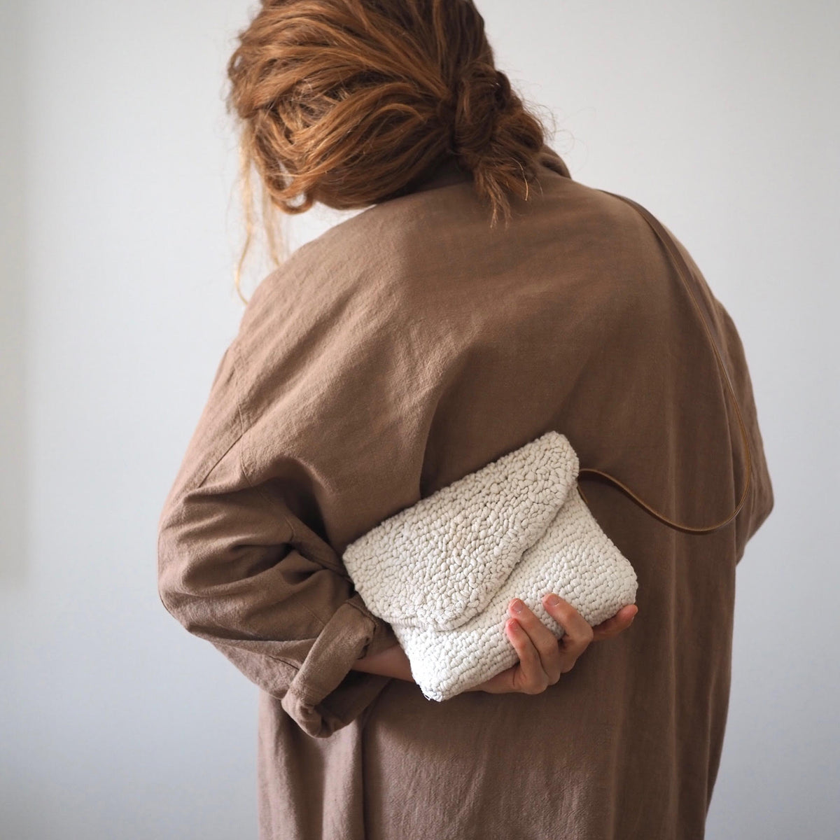 Punch Needle Winter Pouch in Brooklyn, NY