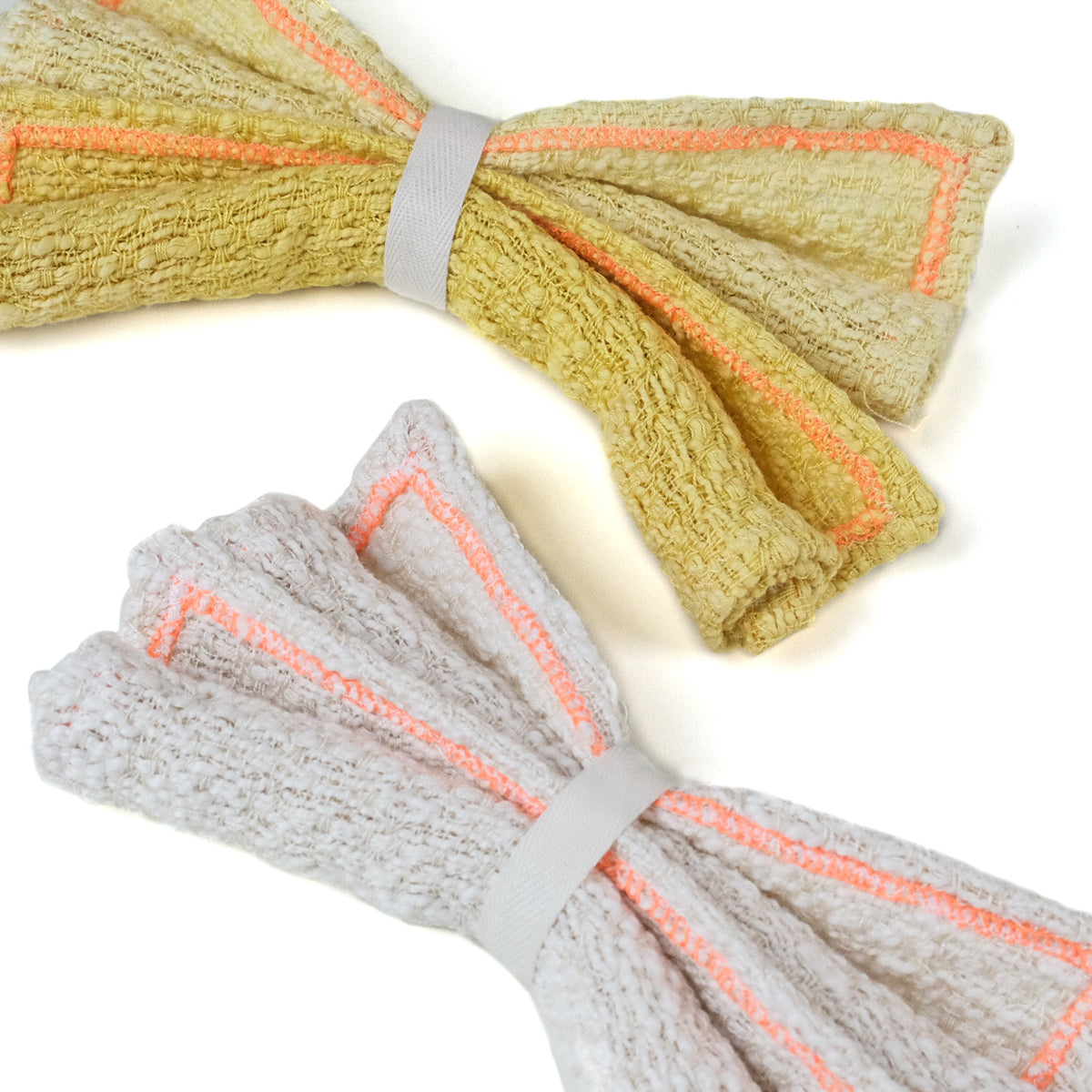 TATTER Exclusive 7″ Cotton Washcloths (Set of Two) by The Weaving Mill