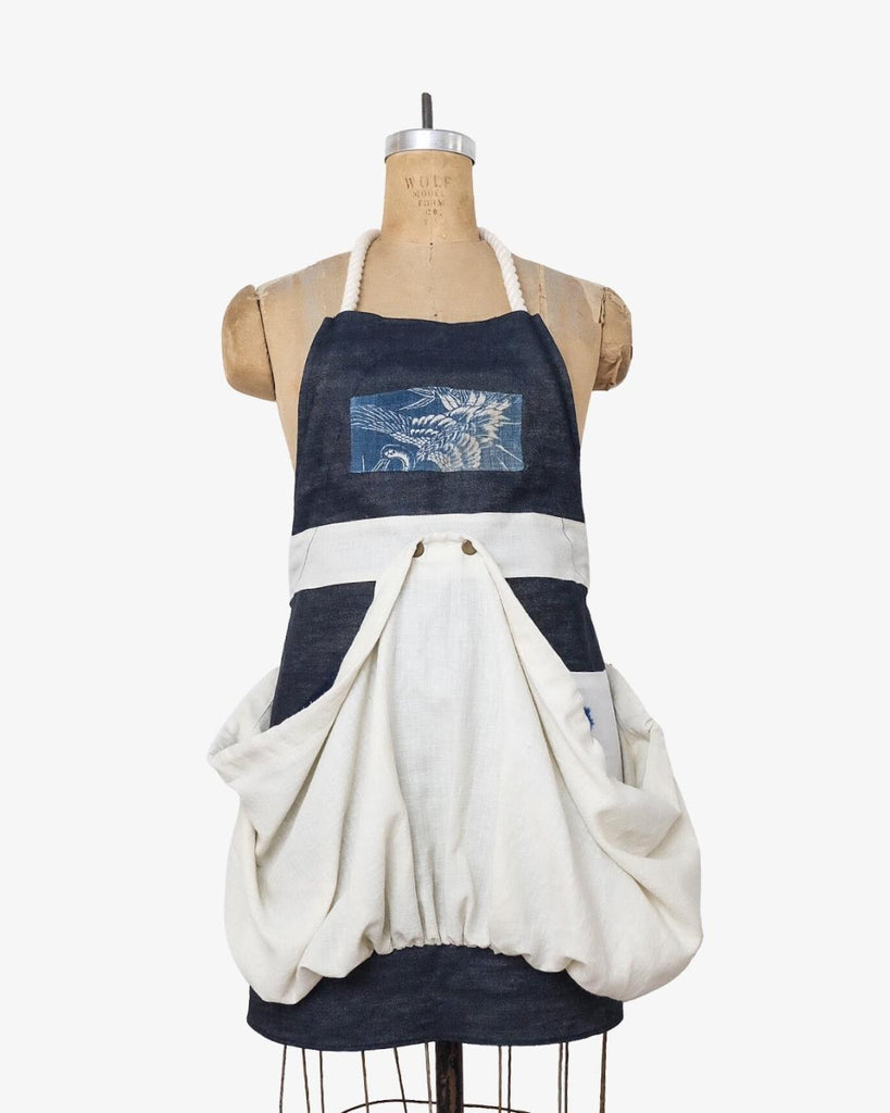 Clemente Linen Apron by Fog Linen - Tatter