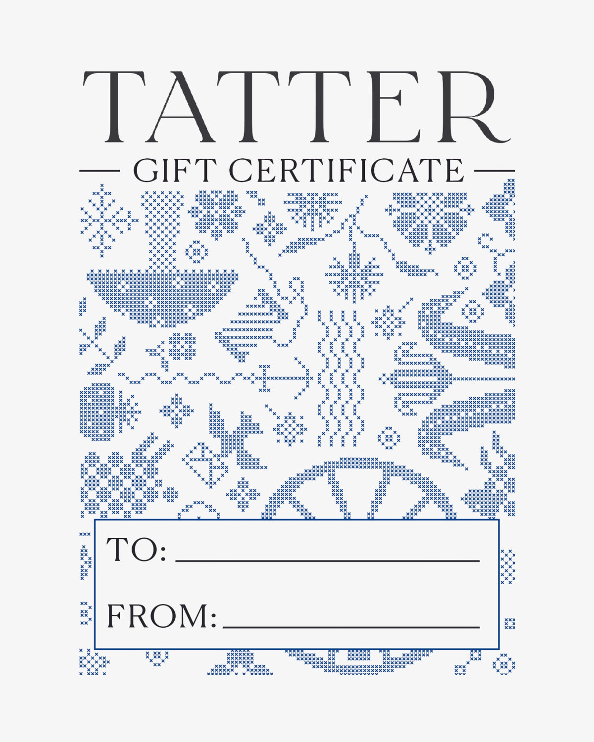 Tatter Gift Certificate